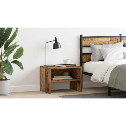 Bedside Cabinet 2 pcs Old wood 40 x 40 x 30 cm Engineered wood