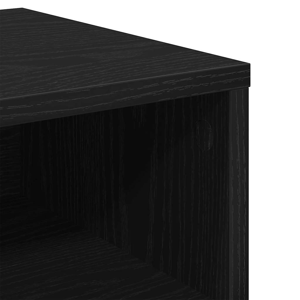 Bedside Cabinet 2 pcs Black oak 40 x 40 x 30 cm Engineered Wood
