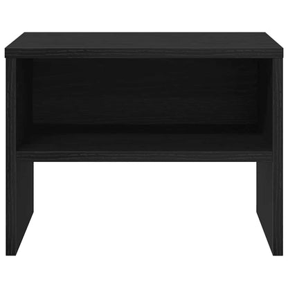 Bedside Cabinet 2 pcs Black oak 40 x 40 x 30 cm Engineered Wood