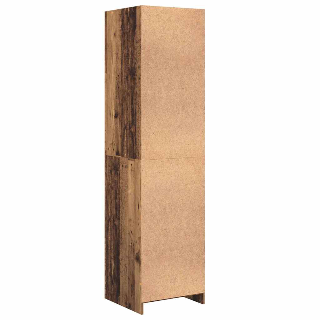 Wardrobe with Shelf Old Wood 50 x 50 x 200 cm Engineered Wood