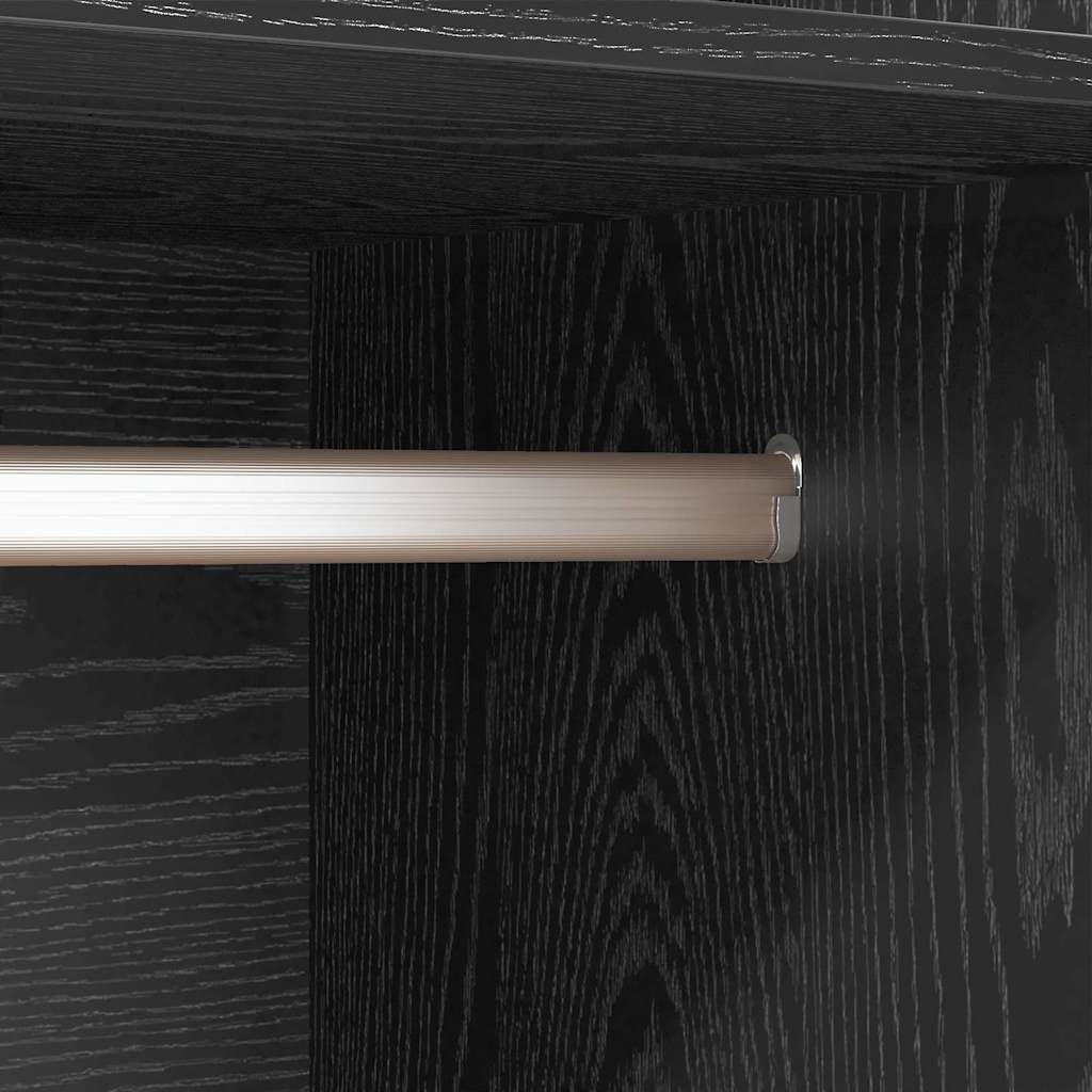 Wardrobe Black Oak 50 x 50 x 200 cm Engineered Wood