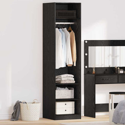 Wardrobe Black Oak 50 x 50 x 200 cm Engineered Wood