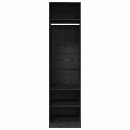 Wardrobe Black Oak 50 x 50 x 200 cm Engineered Wood
