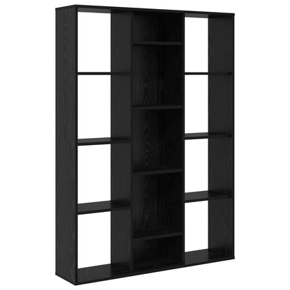 Room Divider Black Oak 100 x 24 x 140 cm Engineered Wood