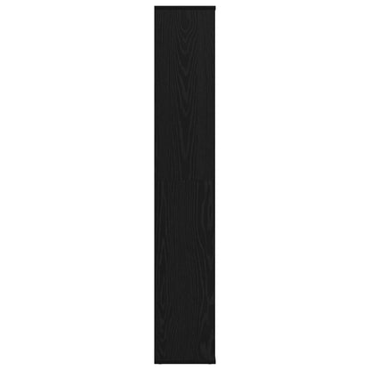 Room Divider Black Oak 100 x 24 x 140 cm Engineered Wood