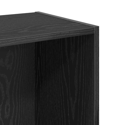 Bookshelf Black Oak 40 x 30 x 77 cm Engineered Wood