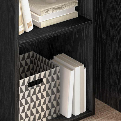 Bookshelf Black Oak 40 x 30 x 77 cm Engineered Wood