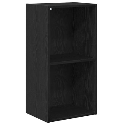 Bookshelf Black Oak 40 x 30 x 77 cm Engineered Wood