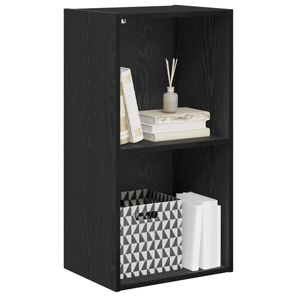 Bookshelf Black Oak 40 x 30 x 77 cm Engineered Wood