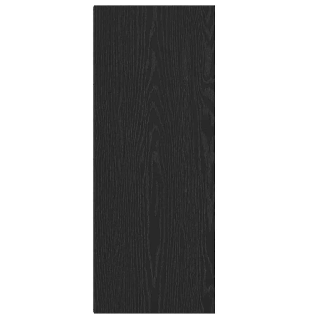 Bookshelf Black Oak 40 x 30 x 77 cm Engineered Wood