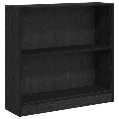 Bookshelf Black Oak 80 x 24 x 76 cm Engineered Wood