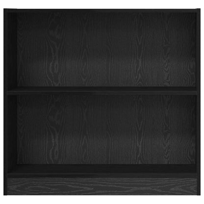 Bookshelf Black Oak 80 x 24 x 76 cm Engineered Wood