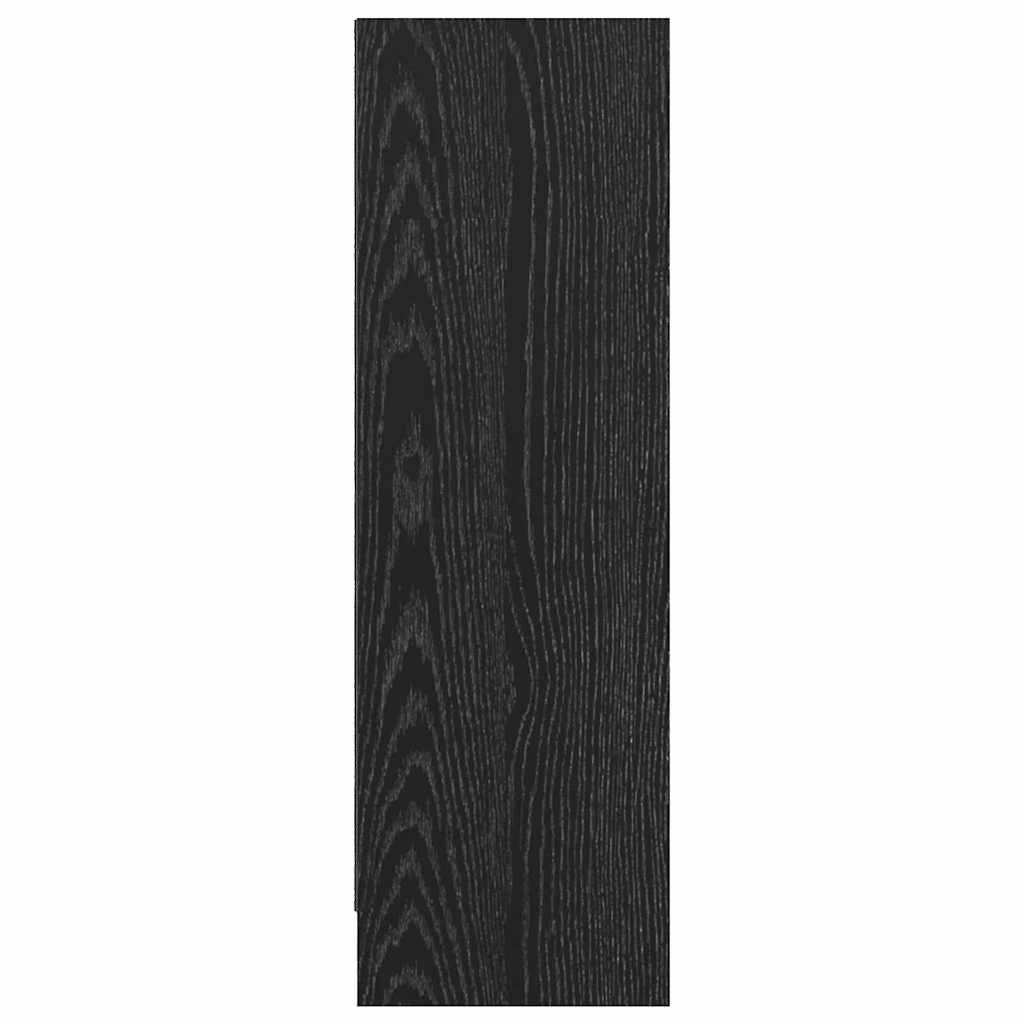 Bookshelf Black Oak 80 x 24 x 76 cm Engineered Wood