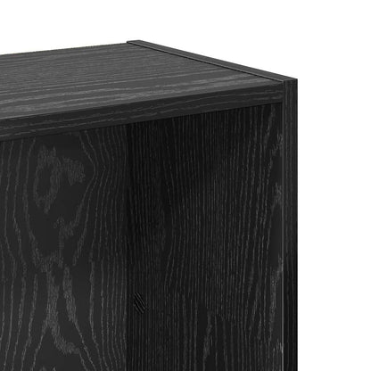 Bookshelf Black Oak 80 x 24 x 109 cm Engineered Wood