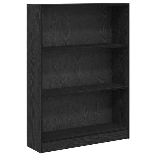 Bookshelf 80 x 24 x 109 cm Engineered Wood Black Oak