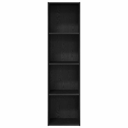 Bookshelf Black Oak 40 x 30 x 152 cm Engineered Wood