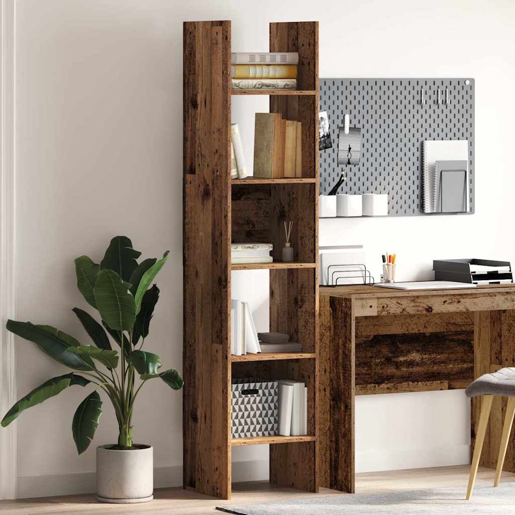 Book Cabinet Old Wood 40 x 35 x 180 cm Engineered Wood