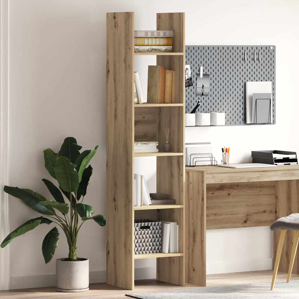 Book Cabinet Artisan Oak 40 x 35 x 180 cm Engineered Wood