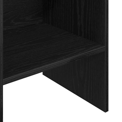 Book Cabinet 5-Tier 40 x 35 x 180 cm Engineered Wood Black Oak