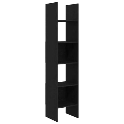 Book Cabinet 5-Tier 40 x 35 x 180 cm Engineered Wood Black Oak