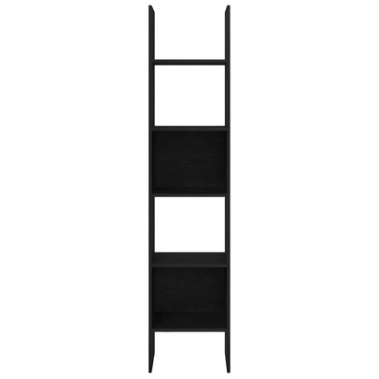 Book Cabinet 5-Tier 40 x 35 x 180 cm Engineered Wood Black Oak