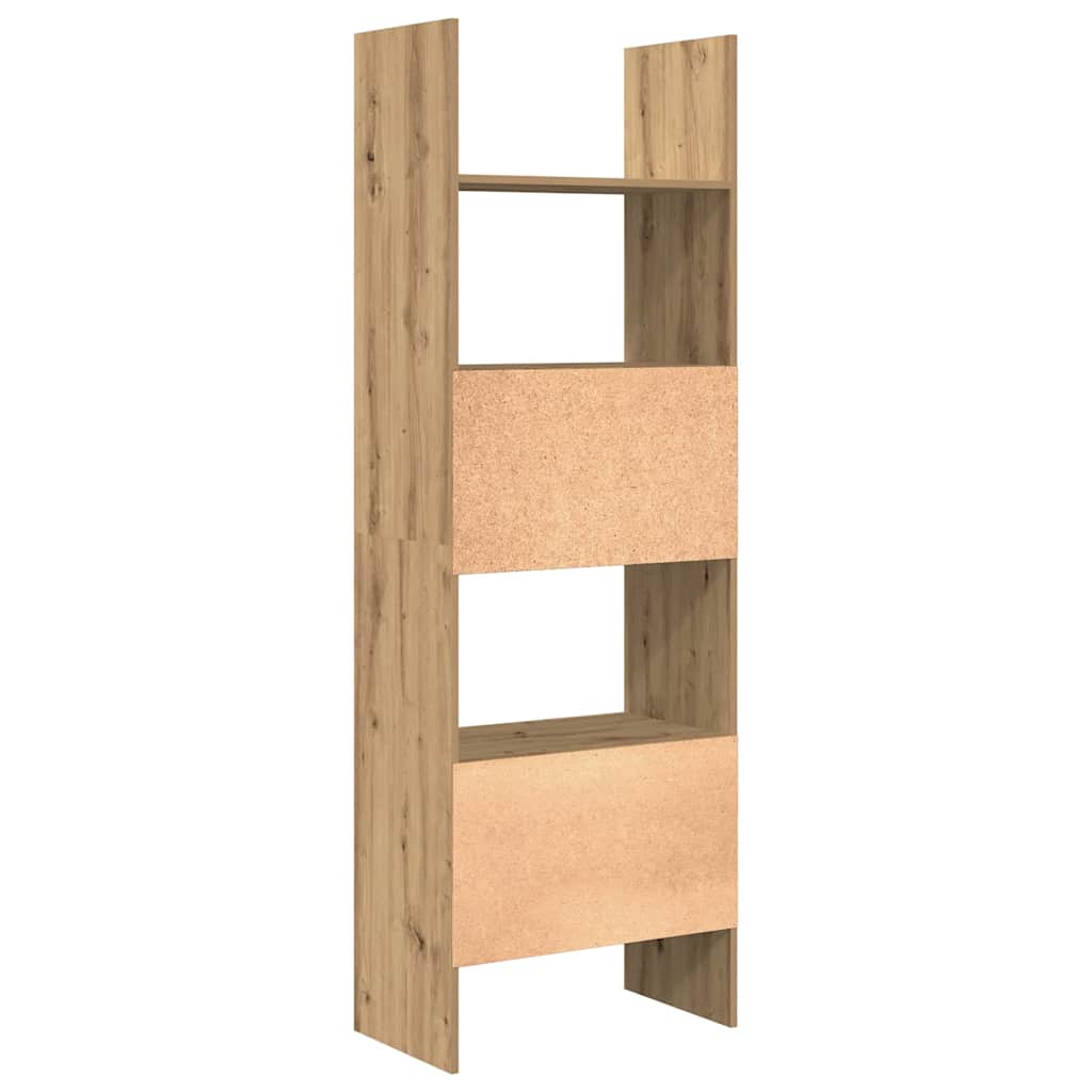 Book Cabinet Artisan Oak 60 x 35 x 180 cm Engineered Wood
