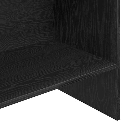 Book Cabinet 5-Tier 60 x 35 x 180 cm Engineered Wood Black Oak