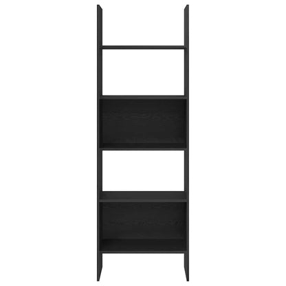 Book Cabinet 5-Tier 60 x 35 x 180 cm Engineered Wood Black Oak