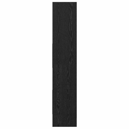 Book Cabinet 5-Tier 60 x 35 x 180 cm Engineered Wood Black Oak