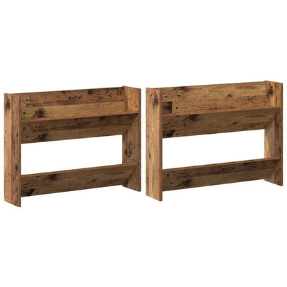 Shoe Cabinet 2 pcs Old wood 80 x 18 x 60 cm Engineered Wood