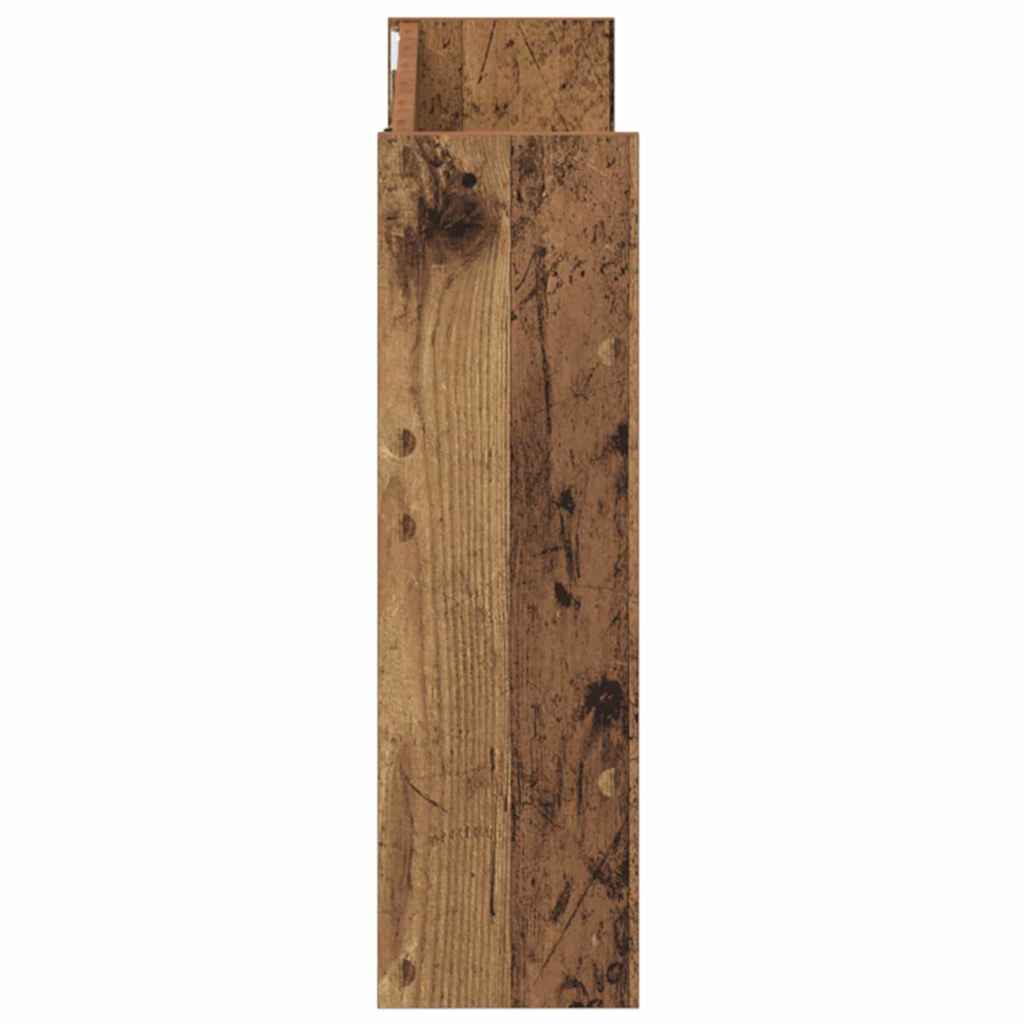 Shoe Cabinet 2 pcs Old wood 80 x 18 x 60 cm Engineered Wood