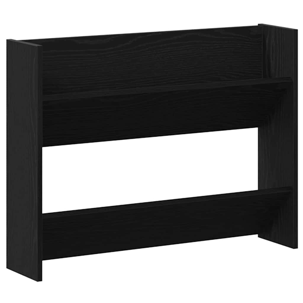 Shoe Cabinet 2 pcs 83 x 18 x 60 cm Engineered Wood Black Oak