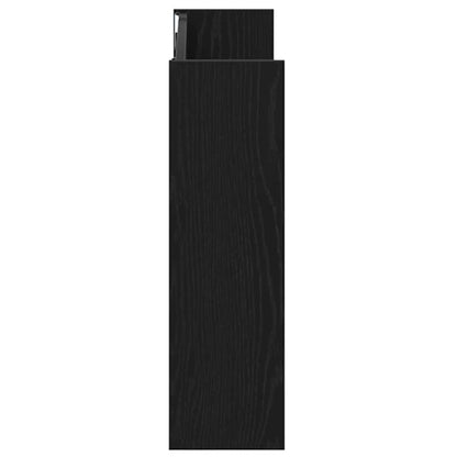 Shoe Cabinet 2 pcs 83 x 18 x 60 cm Engineered Wood Black Oak