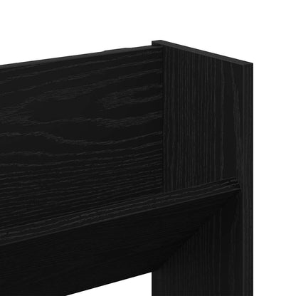Shoe Cabinet 2 pcs 86 x 18 x 90 cm Engineered Wood Black Oak
