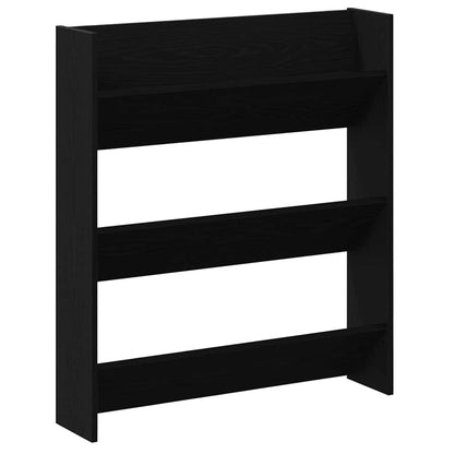 Shoe Cabinet 2 pcs 86 x 18 x 90 cm Engineered Wood Black Oak