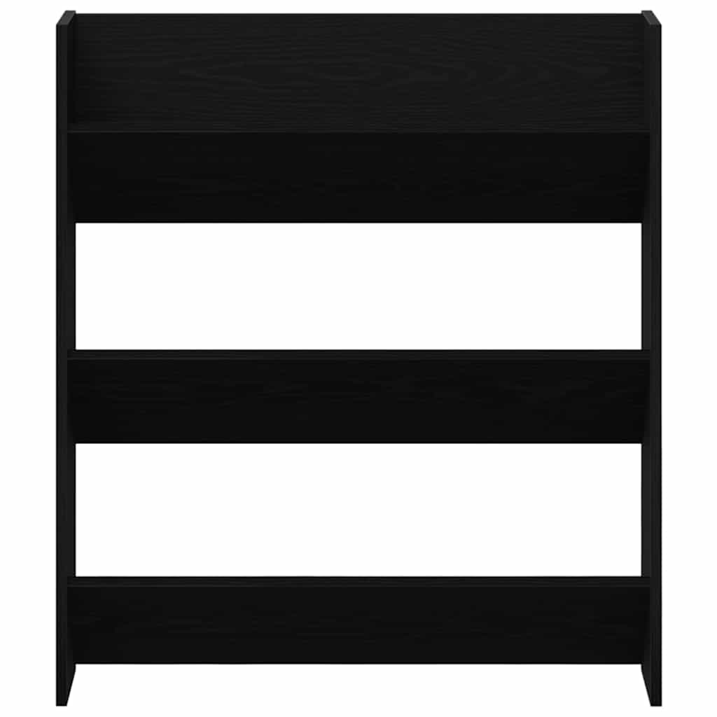 Shoe Cabinet 2 pcs 86 x 18 x 90 cm Engineered Wood Black Oak