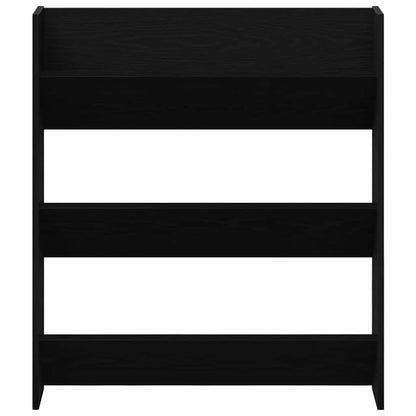 Shoe Cabinet 2 pcs 86 x 18 x 90 cm Engineered Wood Black Oak
