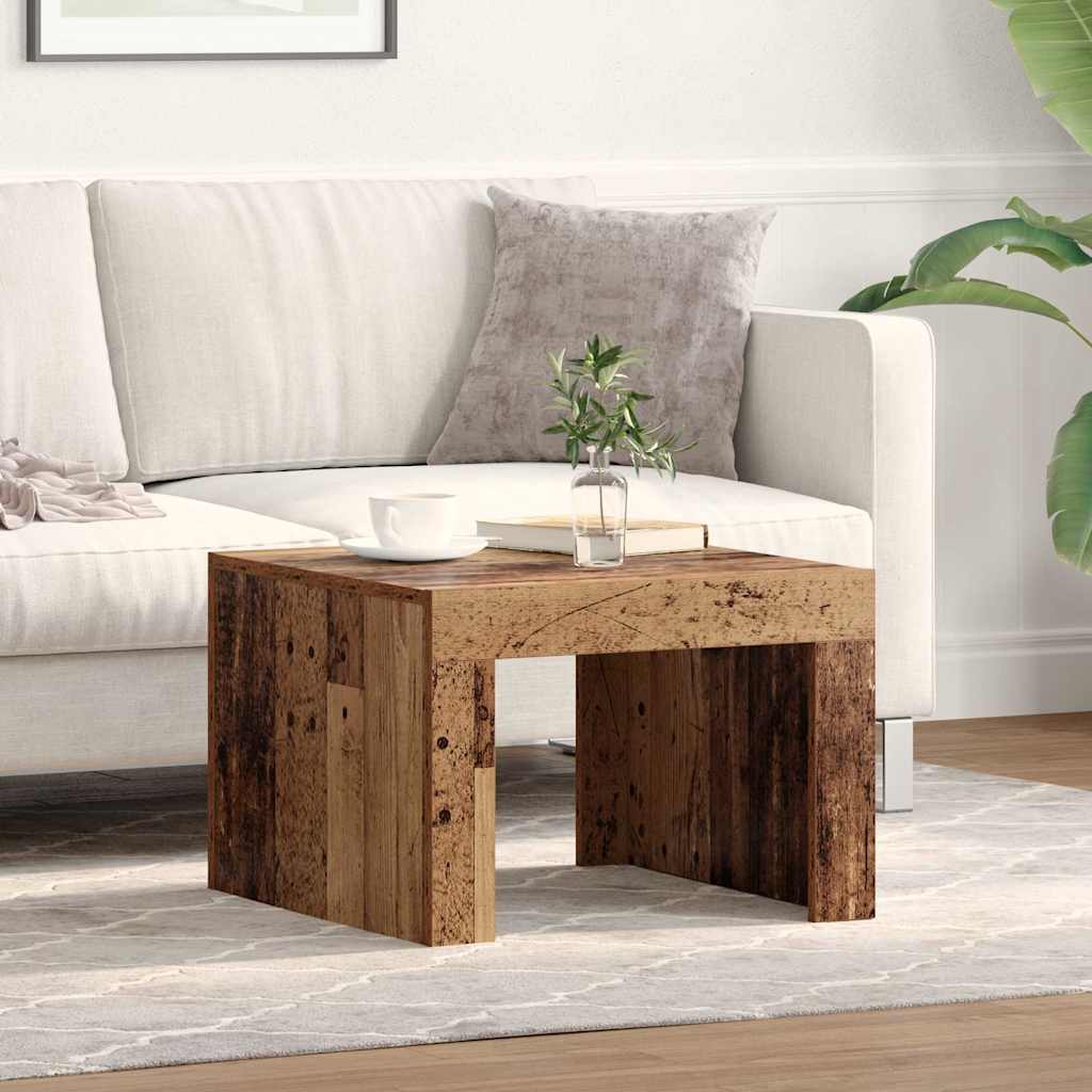 Coffee Table Old Wood 50 x 50 x 35 cm Engineered Wood