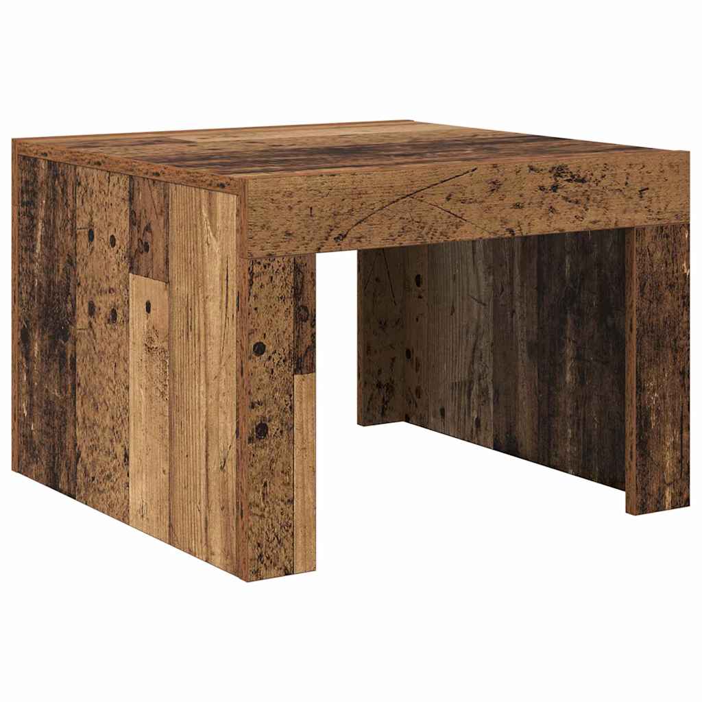 Coffee Table Old Wood 50 x 50 x 35 cm Engineered Wood
