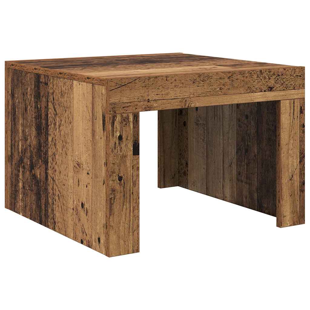 Coffee Table Old Wood 50 x 50 x 35 cm Engineered Wood