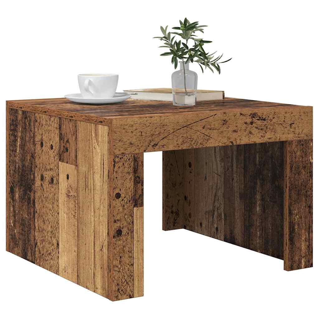 Coffee Table Old Wood 50 x 50 x 35 cm Engineered Wood