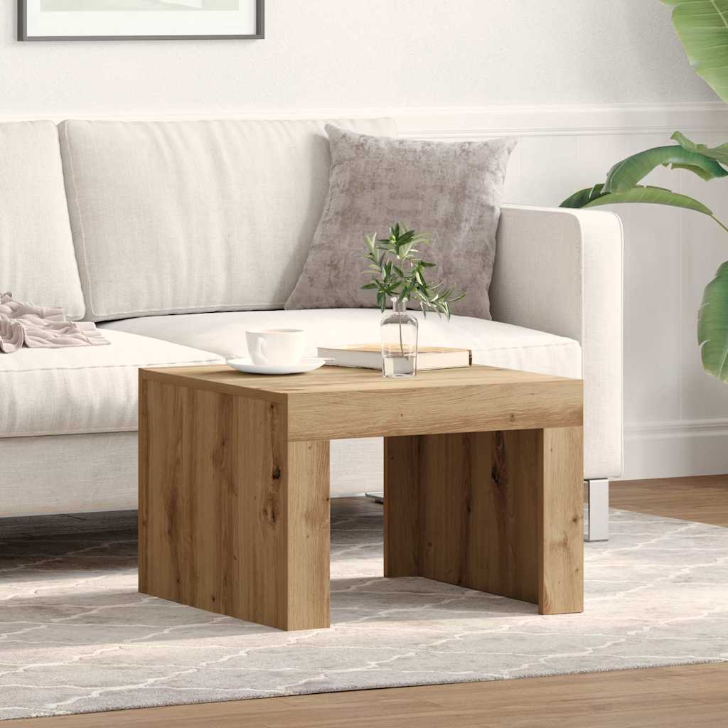 Coffee Table Artisan Oak 50 x 50 x 35 cm Engineered Wood