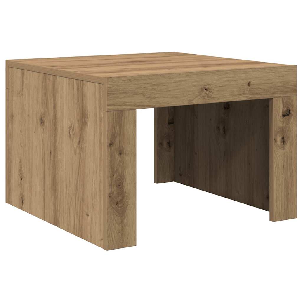 Coffee Table Artisan Oak 50 x 50 x 35 cm Engineered Wood