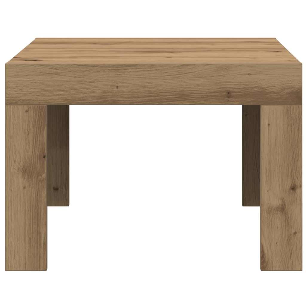 Coffee Table Artisan Oak 50 x 50 x 35 cm Engineered Wood