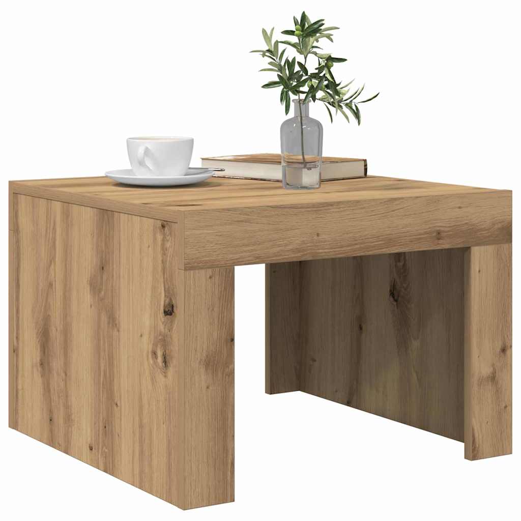 Coffee Table Artisan Oak 50 x 50 x 35 cm Engineered Wood