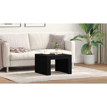 Coffee Table Black Oak 50 x 50 x 35 cm Engineered Wood