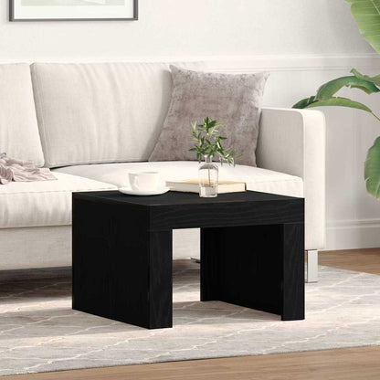 Coffee Table Black Oak 50 x 50 x 35 cm Engineered Wood