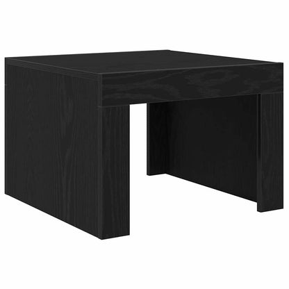 Coffee Table Black Oak 50 x 50 x 35 cm Engineered Wood