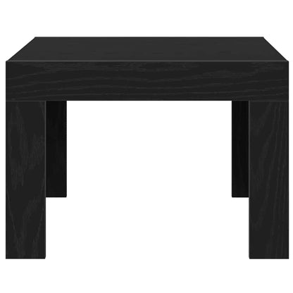 Coffee Table Black Oak 50 x 50 x 35 cm Engineered Wood
