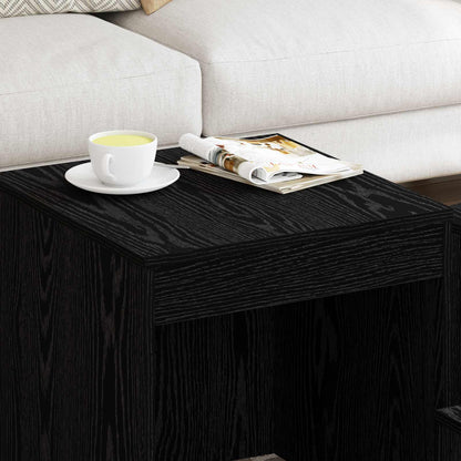 Coffee Table 3 pcs Black Oak Engineered Wood